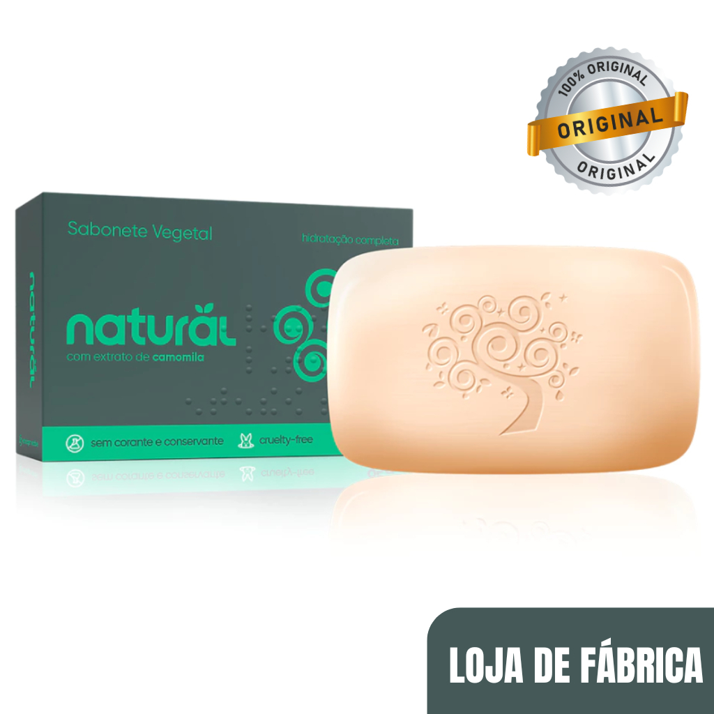 Sabonete de Camomila em Barra Kit 4 Unidades Sabonete Natural Orgânico Natural