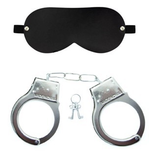 KIT Sadomasoquismo Algemas SEX SHOP + Tampa Olho bdsm SEX SHOP Produtos