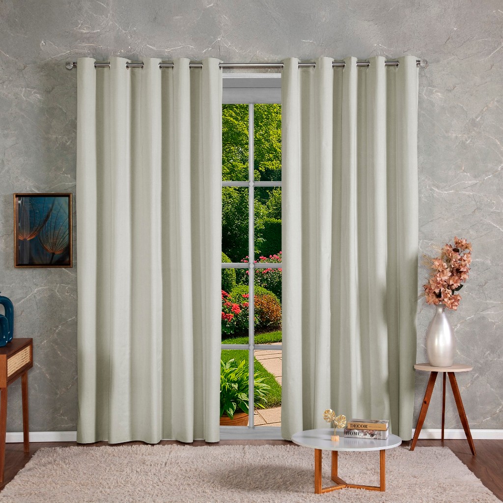 Cortina Blackout 100% Em Tecido + PVC 2,80m x 2,30m Corta Luz Total Sala Quarto Blacaute