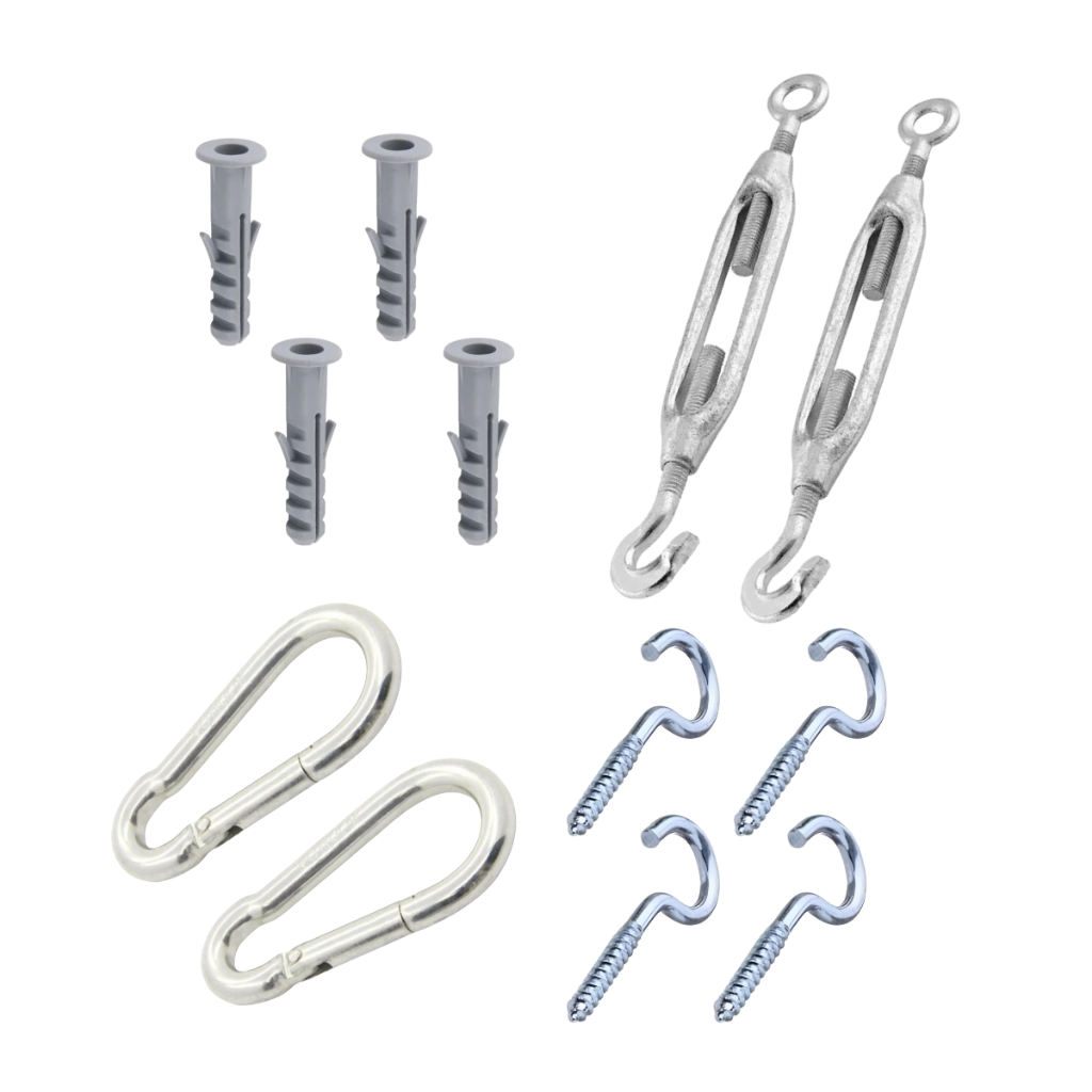 Kit Instalação Para Tela de Sombreamento Toldo Decorativo