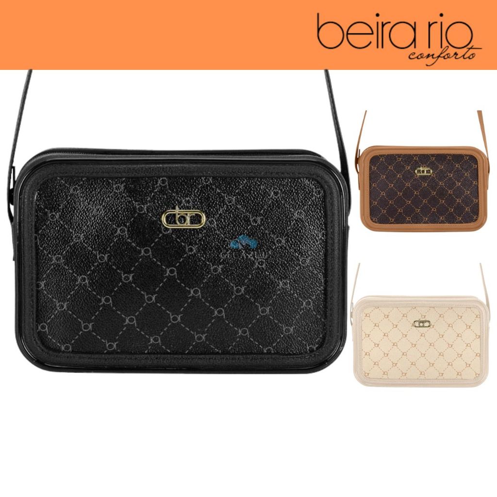 Bolsa Feminina Beira Rio Monograma Estilosa Lançamento