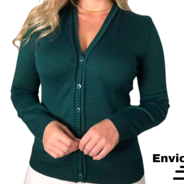 Casaco Cardigã Casaquinho Elastano Feminino Tricot Inverno em Oferta na Shopee