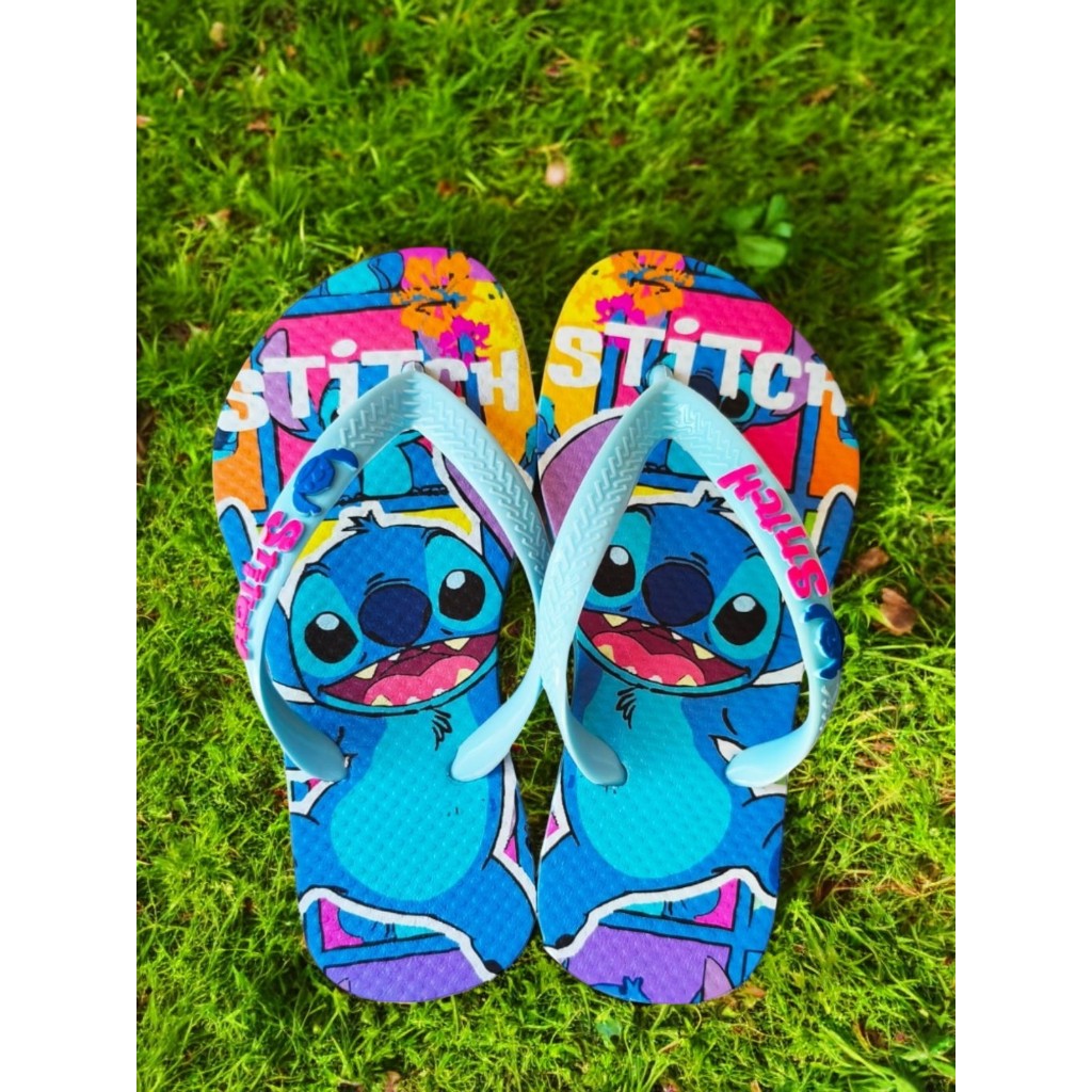 Chinelo Feminino Infantil STICTH lilo Sandalia de Dedo Blogueirinha Divertidamente filme margarida Verão Lançamento