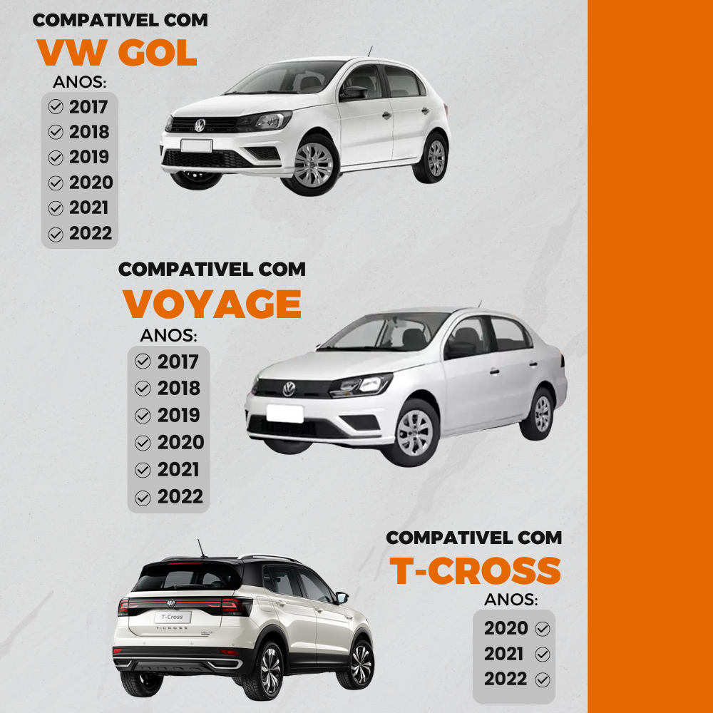 Suporte Celular T-cross Virtus Up Voyage Saveiro Gol Polo VW