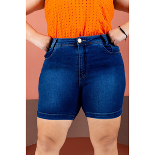 short jeans plus size feminino em Oferta na Shopee
