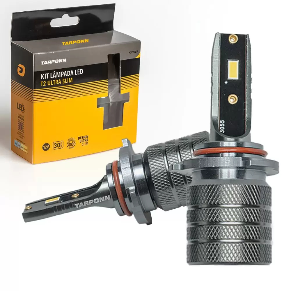 Ultra Led Mini T2 60w 6k 6000lm HB3/HB4 3000LM 6000K em Oferta na Shopee