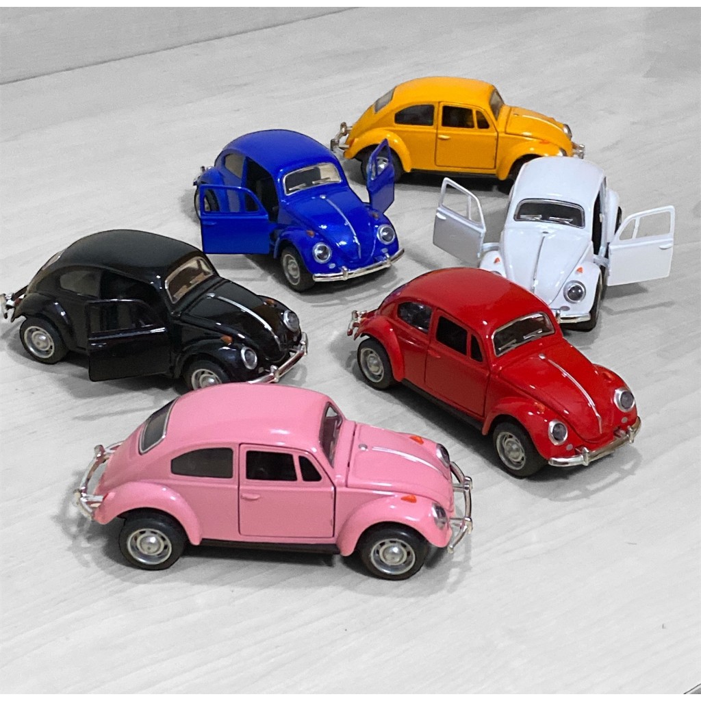 Miniatura Volkswagen Fusca em Metal 8 Cores Fusquinha Coleção Carrinho Ferro em Oferta na Shopee