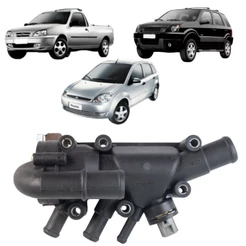 CARCAÇA C/ VÁLVULA TERMOSTÁTICA FORD FIESTA 1.0/1.6 2002/ ECOSPORT