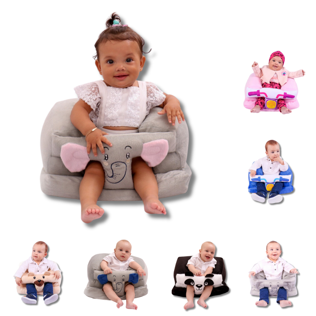 Poltroninha Para Bebê Assento Conforto Cadeirinha Almofada Sofázinho Segurança Cores Infantil