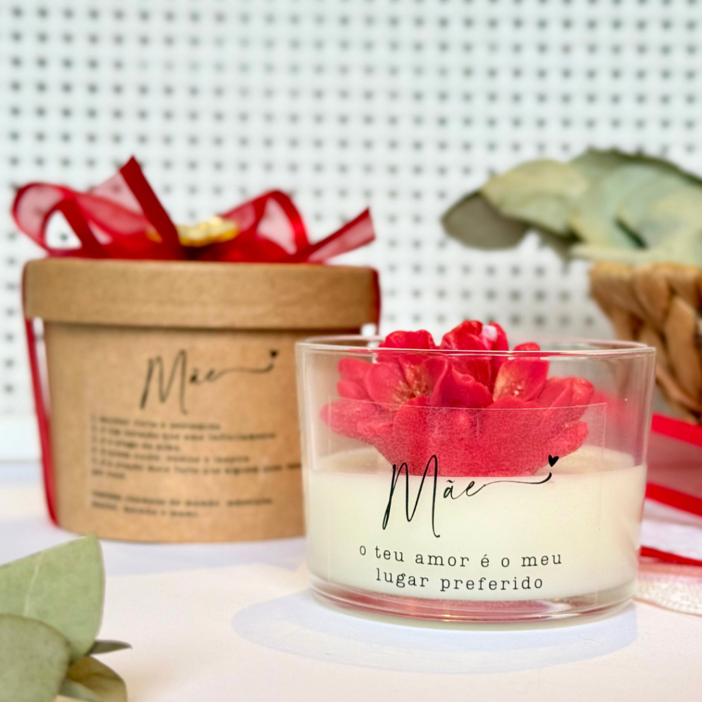 Imagem Presente dia das Mães - Coleção Amor que Perfuma - Vela Aromática Cereja e Avelã