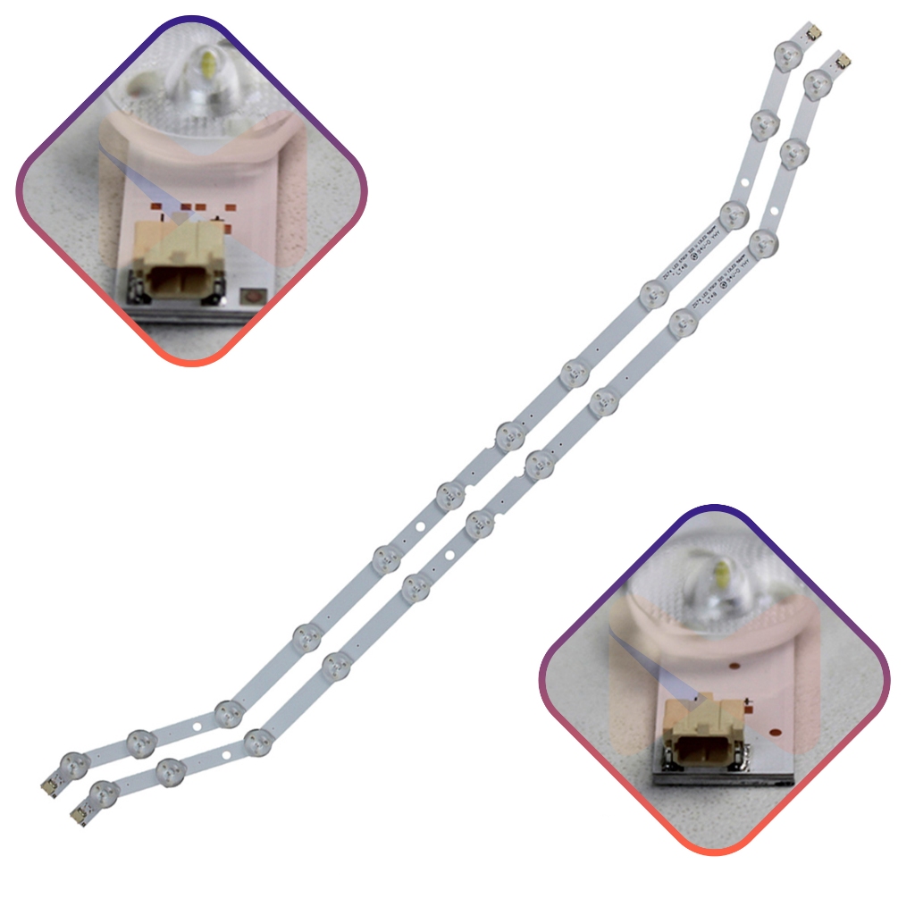 Un32Fh5203 Un32Fh5203G Kit 2 Barras 12 Leds Mills