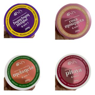 Esfoliante Corporal e Facial Isis 280g Pele Macia e Cheirosa Rosa Mosqueta, Pitaya, Melancia, Romã em Oferta na Shopee