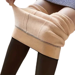 Z&D Lingerie Meia Calça De Lã Térmica Translúcida Forrada Plus Size Extra