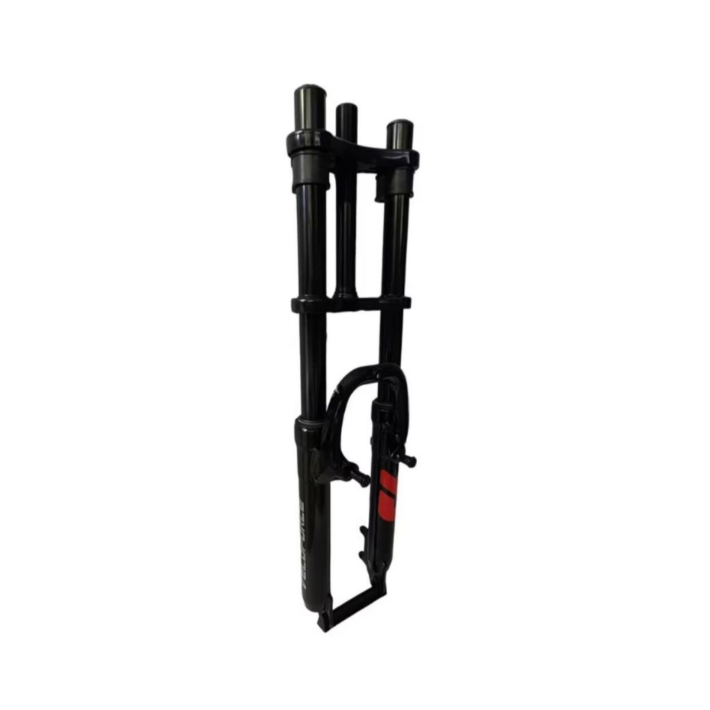 Suspensão Garfo Bike Aro 26 Standard 2 Andar Gordo 21.1mm Branco Preto Jumper Veloforce GTA