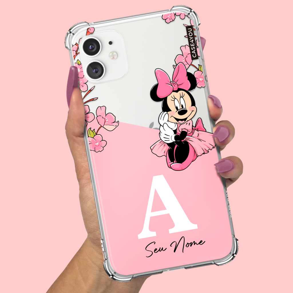 Capa Capinha para Samsung Galaxy A01 A02 A03 A03s A03 Core A04 A04s A04e A05 A05s A06 Anti-impacto  Minnie 2