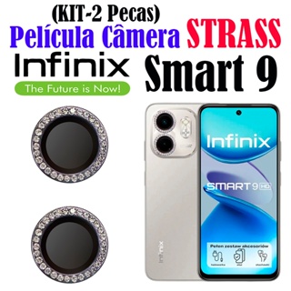 Kit (2 Pecass)Película Câmera STRASS Smart 9 Infinix Protetor Da Lente DIAMONTE em Oferta na Shopee