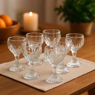 Conjunto 6 Taças para Licor de Vidro Reforçado 46ml – Elegância e Durabilidade em Oferta na Shopee