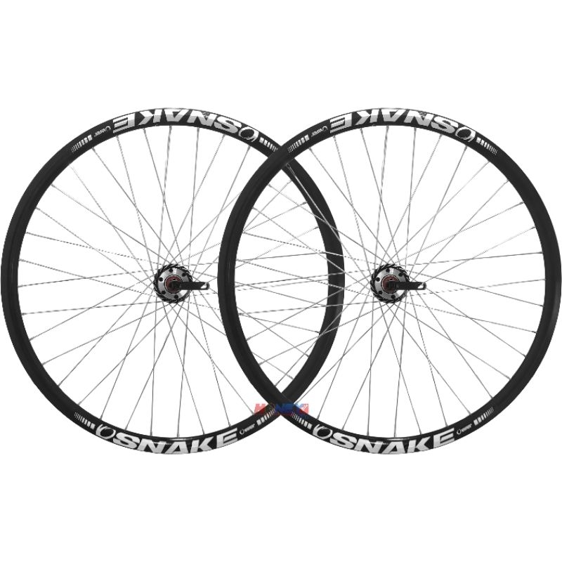 Par de Rodas Aro 27.5 Cubo P/Freio a Disco Blocagem Raio Fino Montado Tipo Girassol