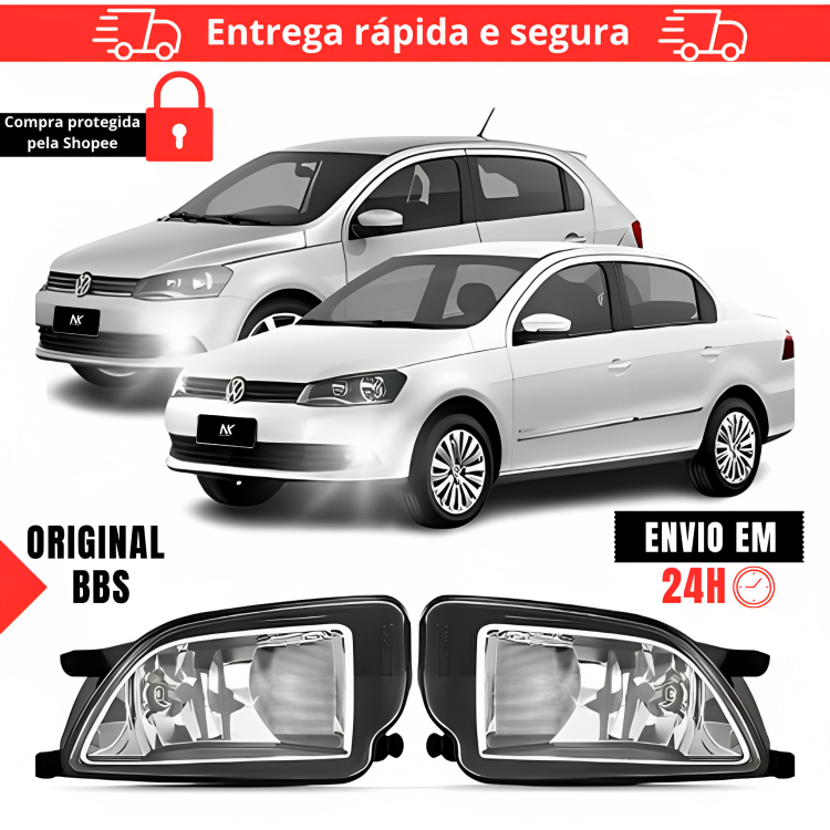 Par Farol Milha Gol Voyage G6 2012 2013 2014 2015 2016 Farol Auxiliar Neblina Farolete