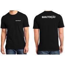 camiseta de manutencao camisa maculina feminina algodao entrega imediata