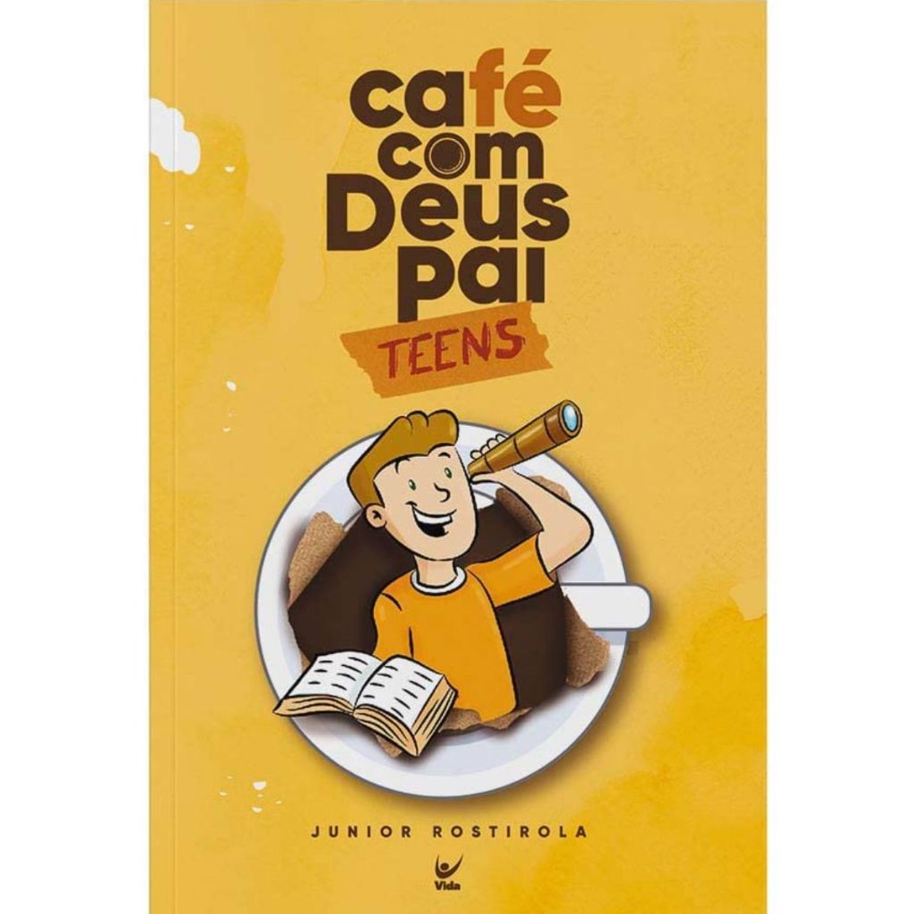 Livro Café com Deus Pai Teens | Junior Rostirola em Oferta na Shopee