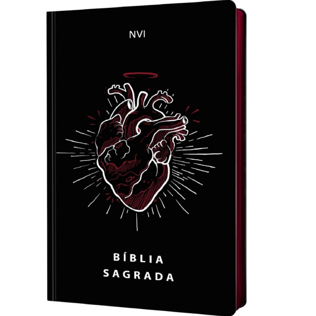 Bíblia Sagrada Coração Redimido | Capa Dura NVI em Oferta na Shopee