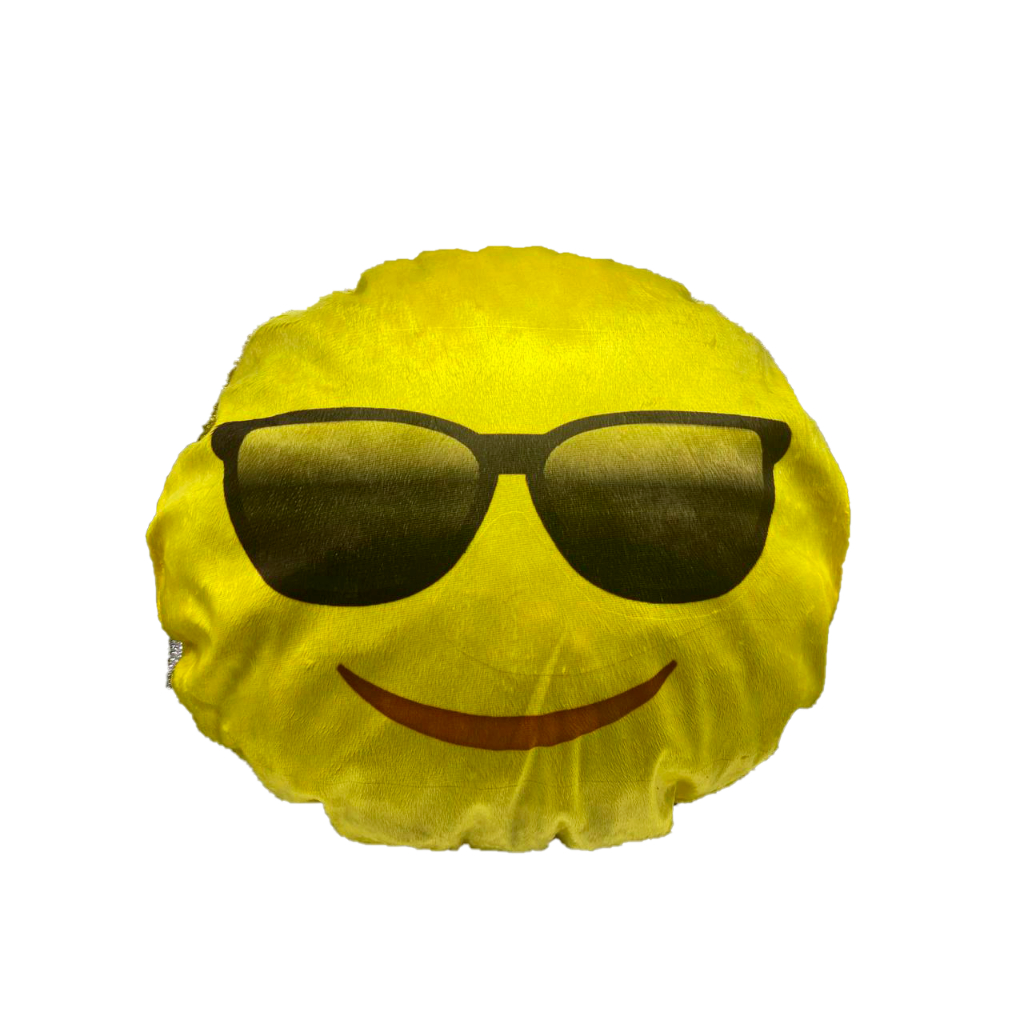 Almofada Emoji Sublimada 40cm Tema ''Óculos''