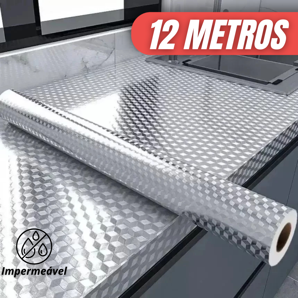 Papel Laminado 3/6/9/12 Metros Adesivo Ultra Resistente Cozinha Parede Moveis Sala em Oferta na Shopee