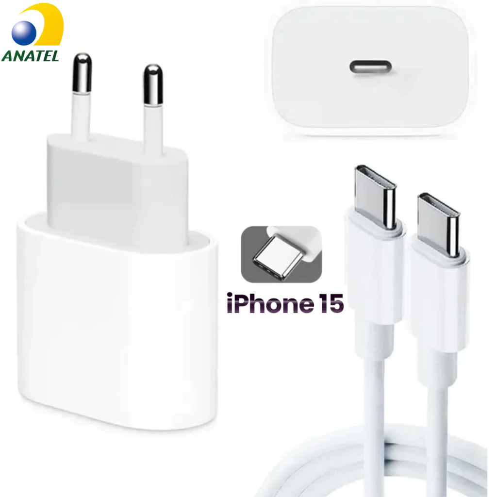 Carregador iPhone 15 Pro Max iPhone 16 Pro Max Carregador iPhone Original Turbo Carregador Tipo C iPhone Carregador 25W