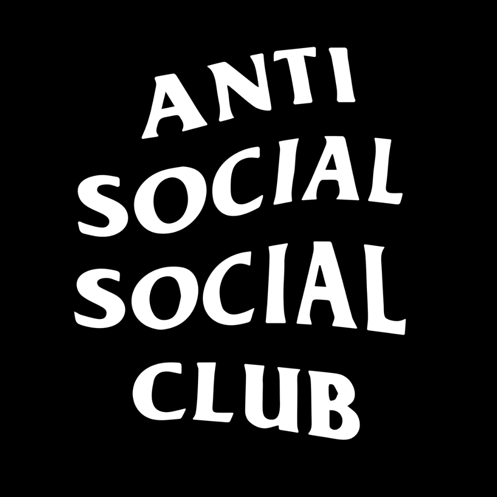 2 adesivos Anti social social club em vinil Premium automotivo RGV + Brindes sortidos