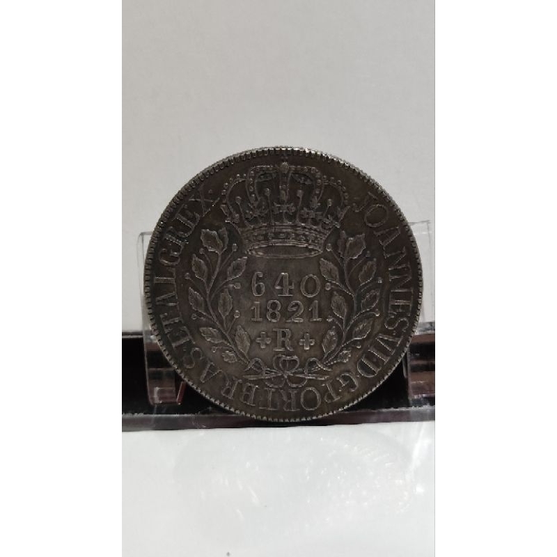 MOEDA SOUVENIR 640 RÉIS IMPÉRIO 1821.
