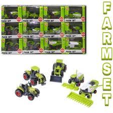 Miniaturas Tratores e Colheitaderiras Agrícolas Diecast Farm Set Colecionaveis