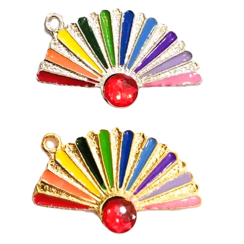 Pingente de Metal Leque cigana umbanda candomble unidade