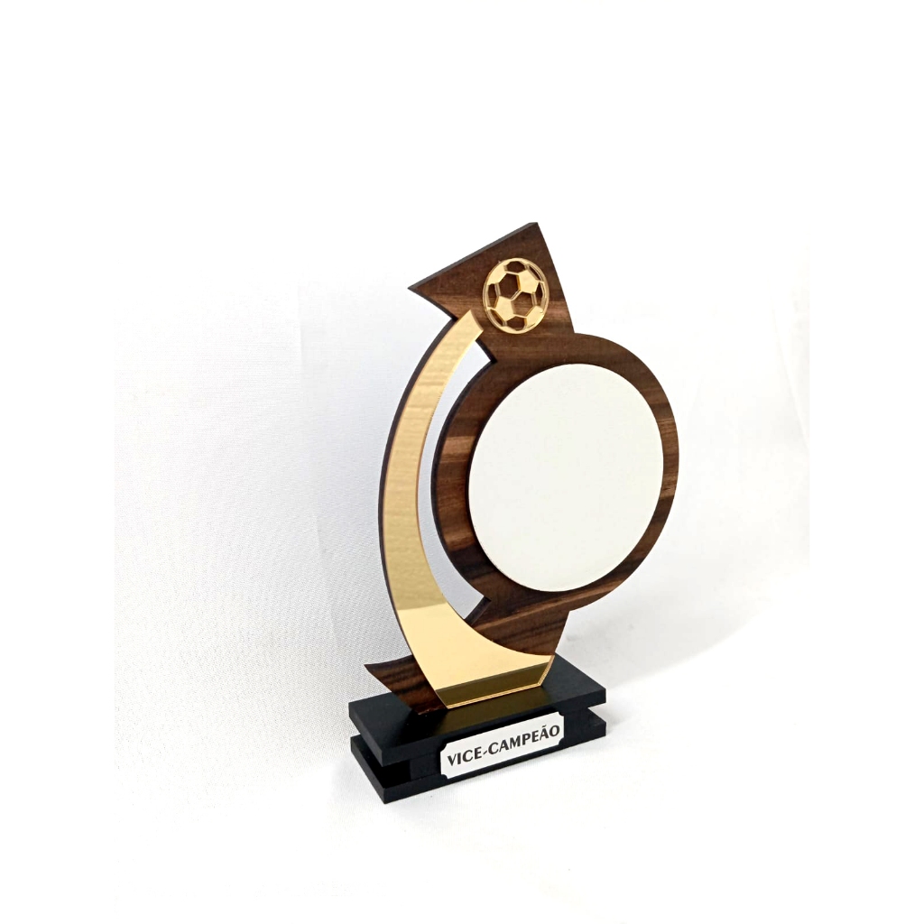 Troféu de Premiação para personalizar – Design Moderno em Madeira e Acrílico em Oferta na Shopee