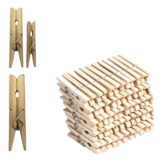 60 Prendedor de Madeira Grande GIGANTE Pregador Roupas Varal em Oferta na Shopee