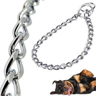 Coleira para cachorro enforcador colar elo chato 3,5mm em Oferta na Shopee