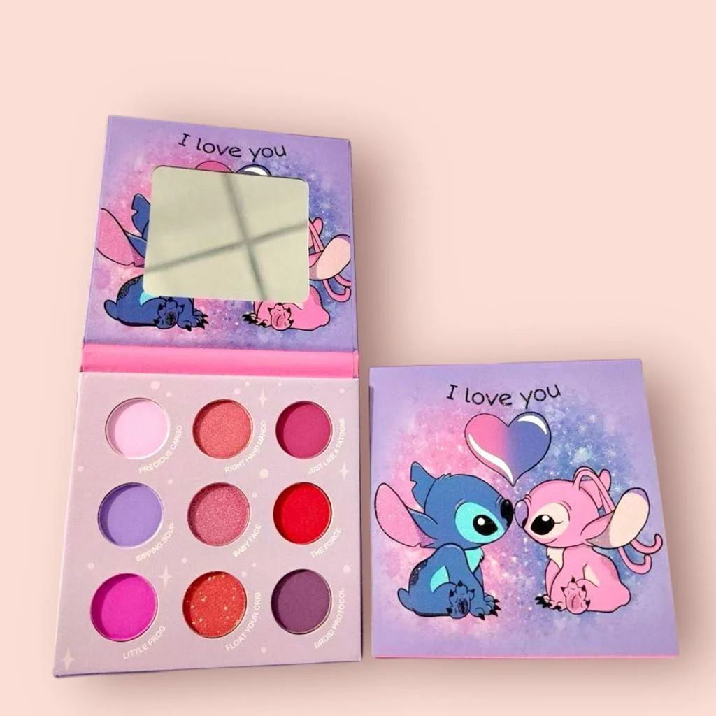 Paleta de Sombras Infantil - Stitch com 9 sombras/ 63 sombras