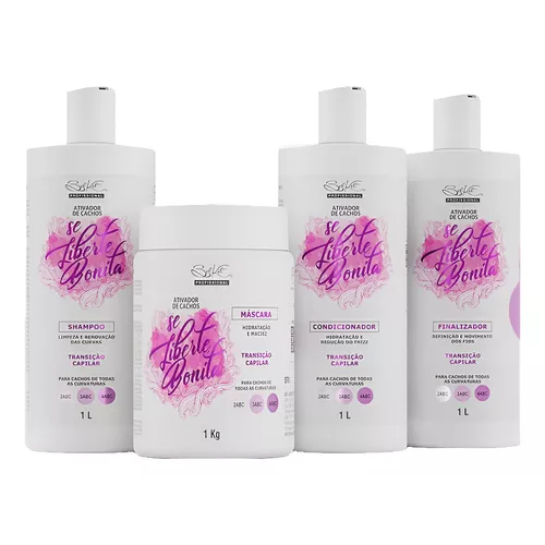 Kit Se liberte Bonita 1L Belkit Shampoo Condicionador Finalizador Máscara em Oferta na Shopee