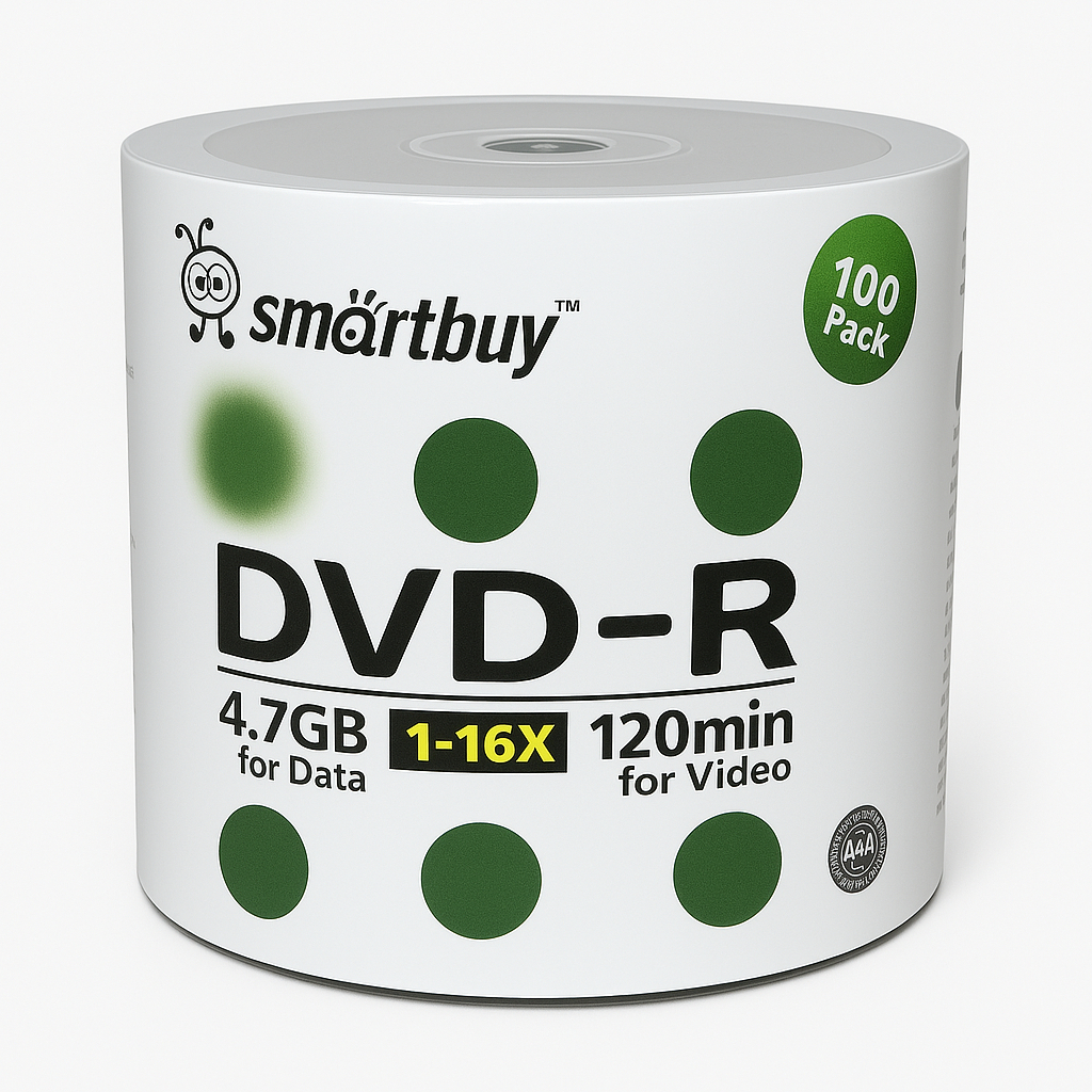 300 Unidades Dvd 4.7 Gb- 16x- Logo Branco- Smartbuy