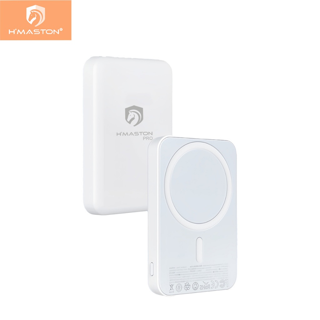 H'maston YD-19 Carregador Portátil Magnetico  5000mah 7.5W Carregador Portátil Indução