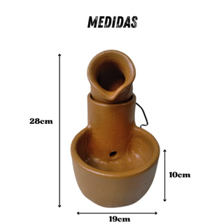 Fonte de água cerâmica - barro decorativo e RÚSTICO., bebedouro para Pet, Santa Ceia. em Oferta na Shopee