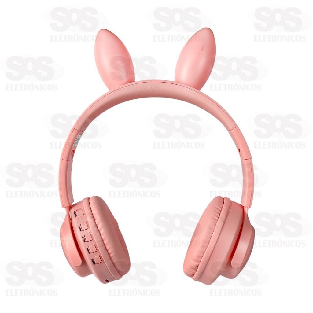Fone De Ouvido Sem Fio Bluetooth Coelhinho Eletromex EL-1505 - Panda