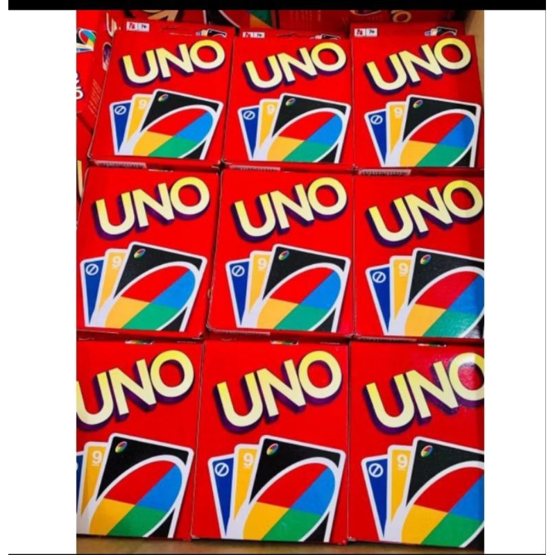 kit com 10 ou 20 Jogo de cartas baralho Uno minimalista preto vermelho genérico Mattel