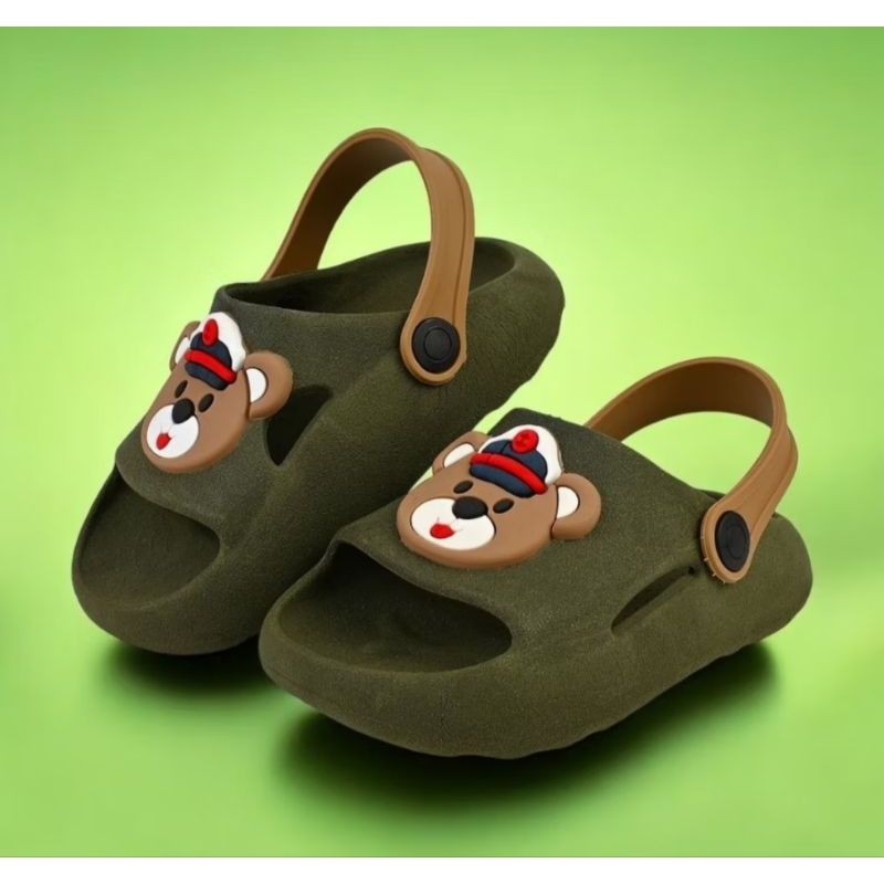 Chinelo Nuvem Emborrachado Infantil com correia Urso Marinheiro