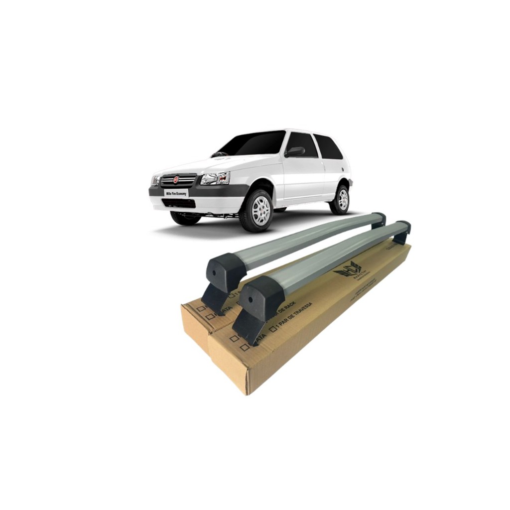 Rack Para Fiat Uno 2 Portas 2010 Até 2012 Bagageiro Alumínio
