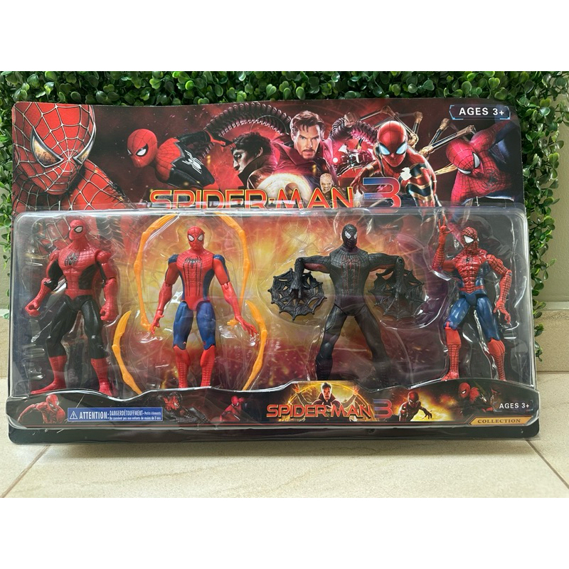 Kit 04 Boneco Articulado Coleção Novo Filme Homem Aranha 3 Vingadores Avengers