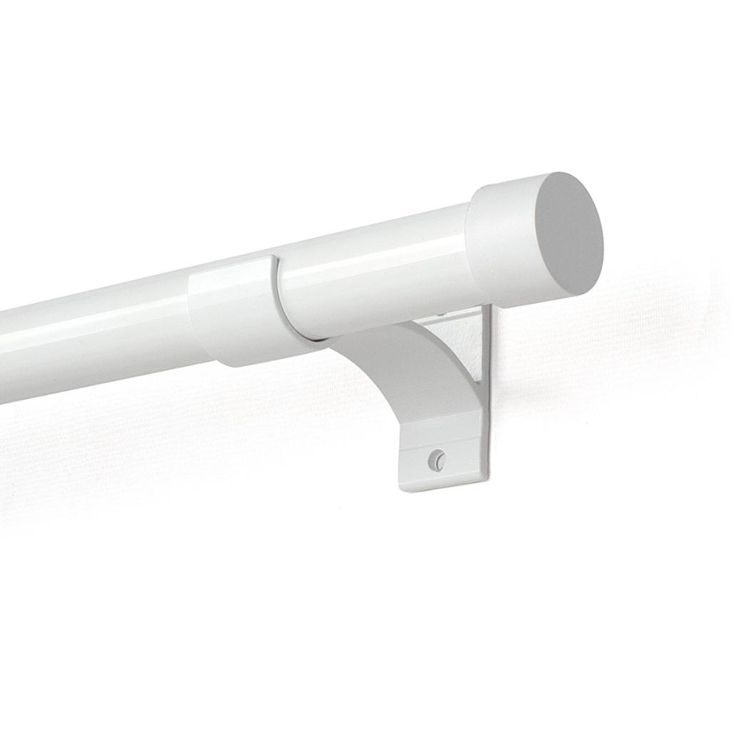 Kit Varão Simples de Alumínio para Cortina 28mm Grosso 2,20m Dividido com Suporte de Alumínio em Oferta na Shopee