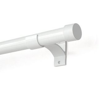 Kit Varão Simples de Alumínio para Cortina 28mm Grosso 2,20m Dividido com Suporte de Alumínio em Oferta na Shopee