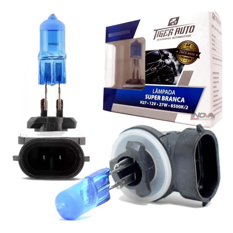 Lampada Super Branca H27 Farol De Milha Tucson Veloster Sonic Spin Onix Prisma Cobalt I30 Cerato