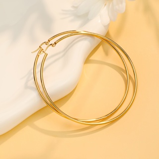 Brinco de Argola Aço Inoxidável 316L Feminino Antialérgico Folheado Banhado Prata Dourado Presente em Oferta na Shopee